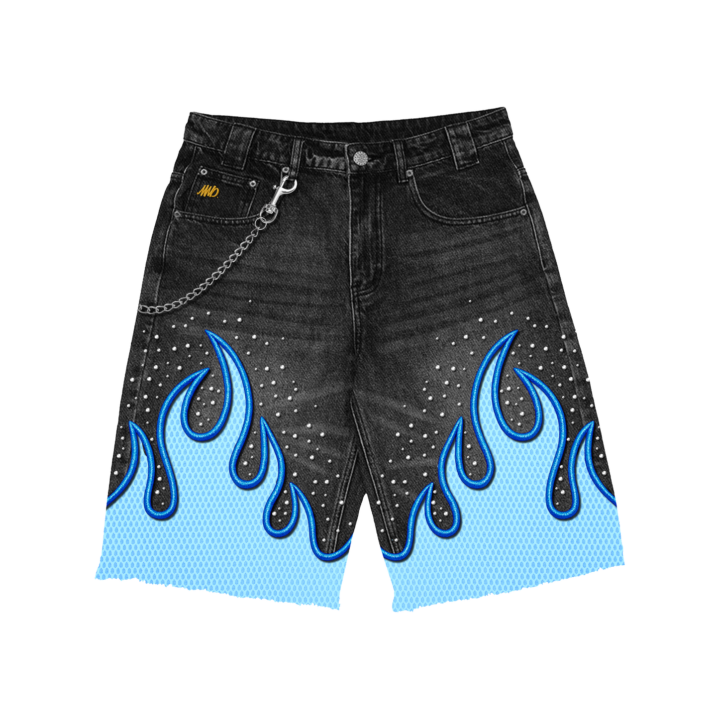 Blue Flames Jorts (PRE-ORDER)